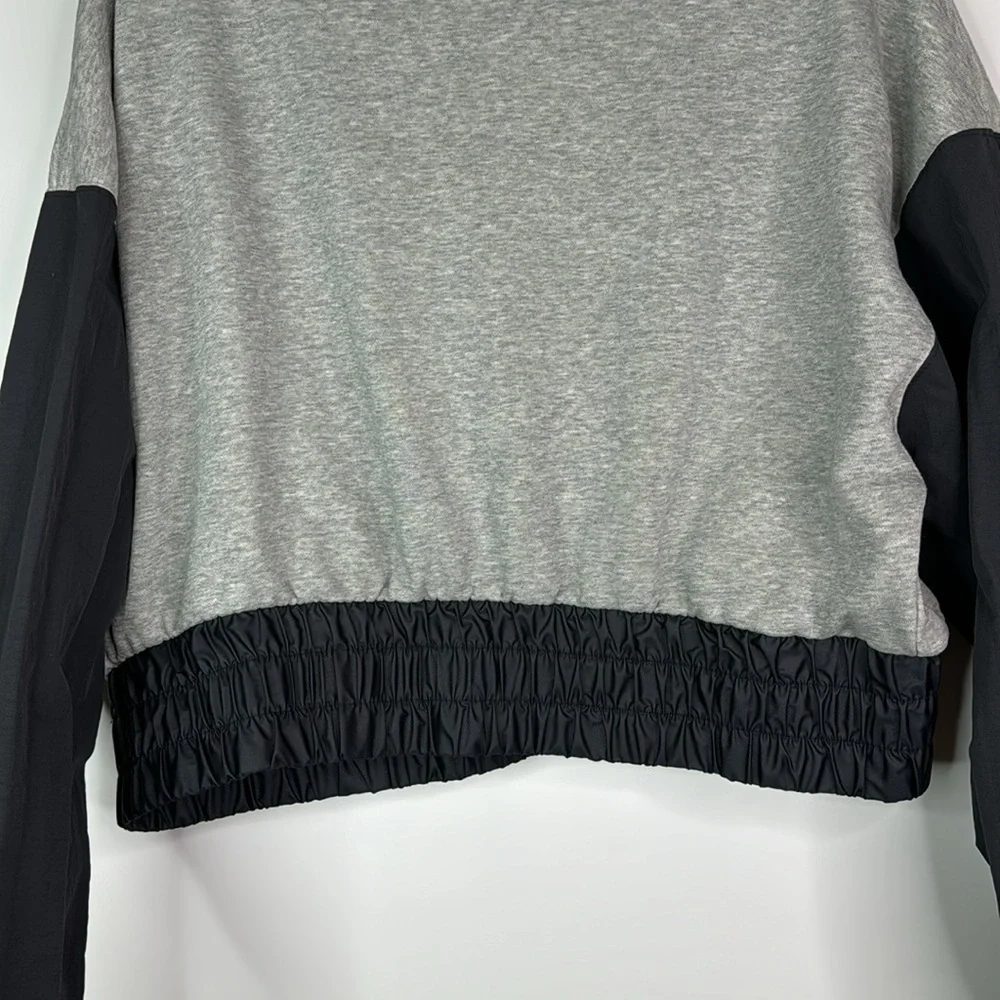 Nike Just Do It Gray Pullover Sweatshirt Size Small Oversized